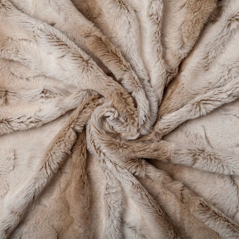 Fux Fur Ombre Throw Blanket