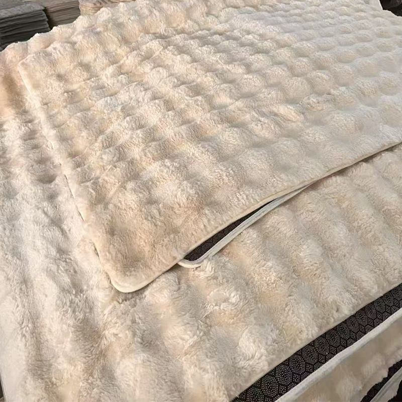 bubble faux fur rug