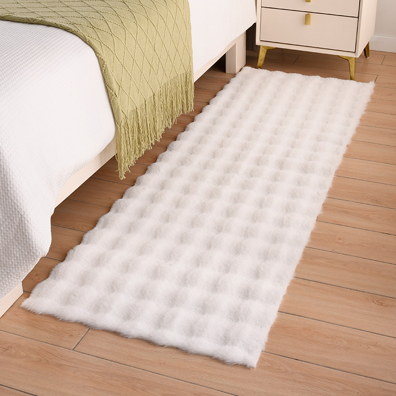 bubble faux fur rug