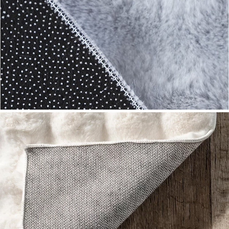 bubble faux fur rug