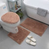 3pcs polyester shaggy bathroom rug set (MR301)
