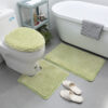 3pcs polyester shaggy bathroom rug set (MR301) - Image 8
