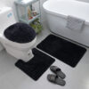 3pcs polyester shaggy bathroom rug set (MR301) - Image 10