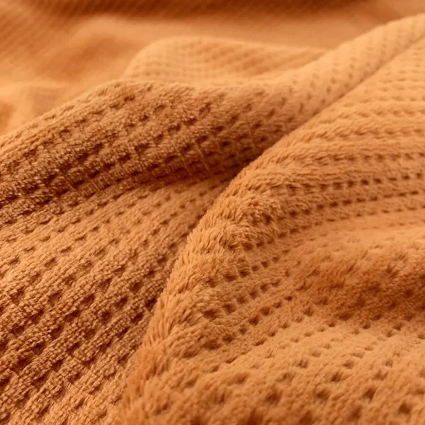 jacquard waffle weave blanket