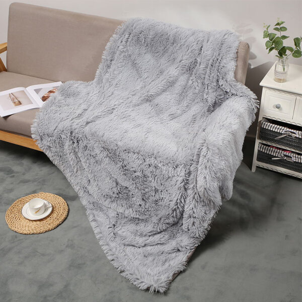 Long Hair Fluffy Shaggy Throw Blanket - Image 8