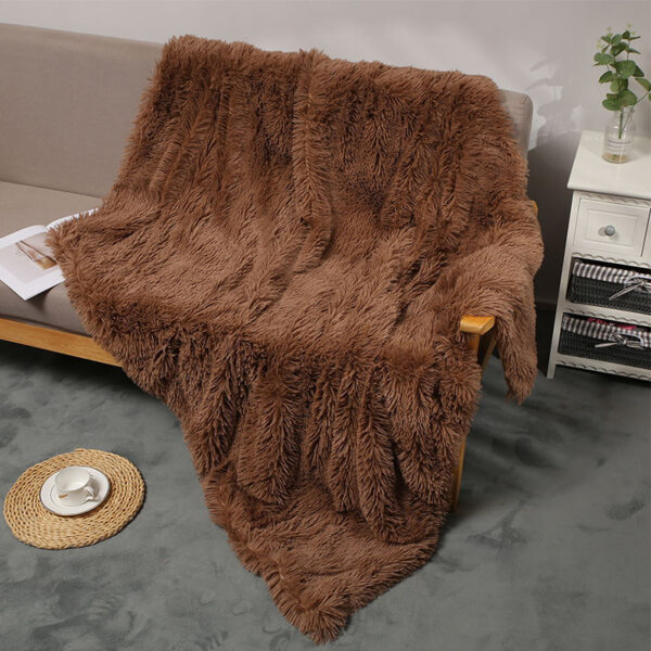 Long Hair Fluffy Shaggy Throw Blanket - Image 7