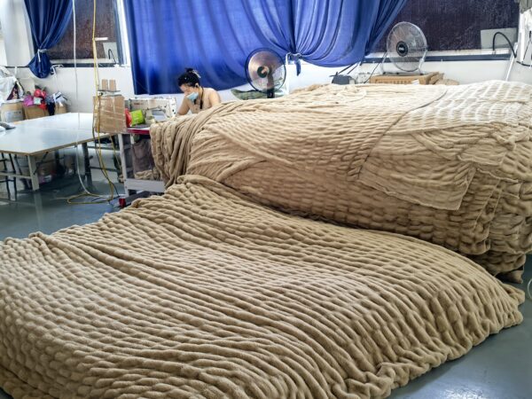 double layer faux fur blanket