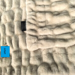 ruched faux fur blanket