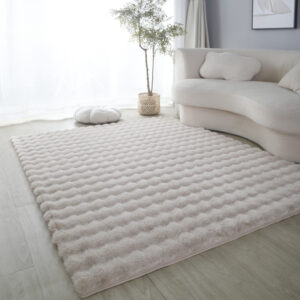 bubble faux fur rug