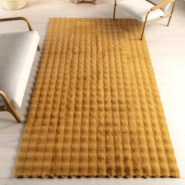 bubble faux fur rug