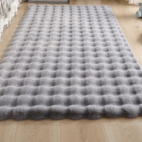 bubble faux fur rug