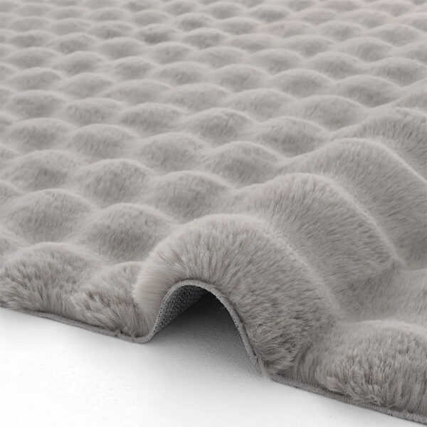 bubble faux fur rug