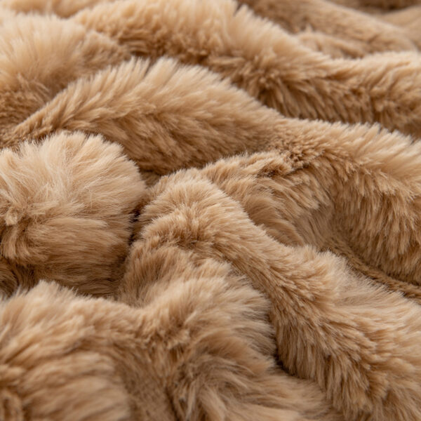 Faux Rabbit Fur Comforter Set - Image 5