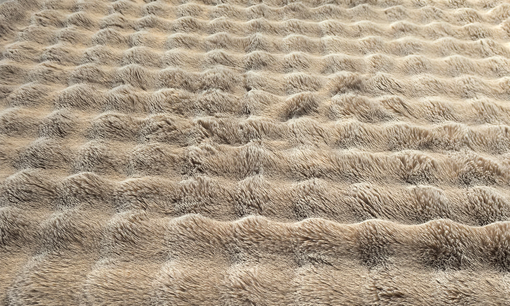 bubble faux fur blanket