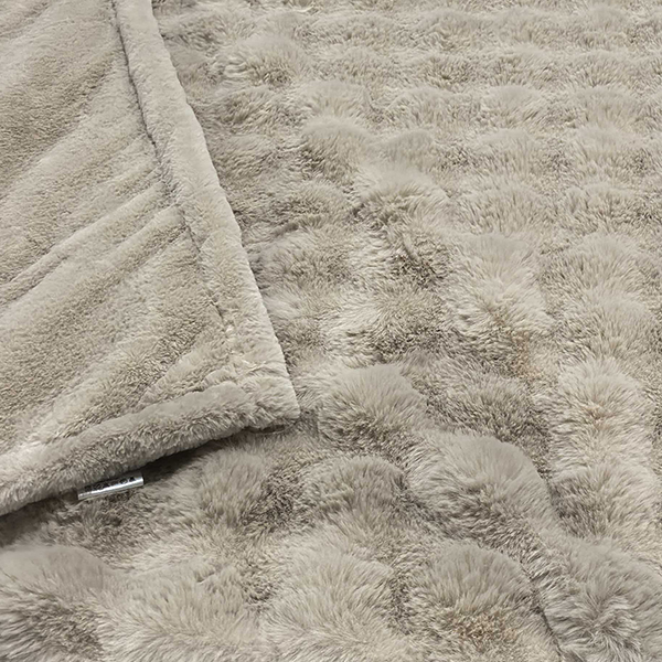 bubble faux fur velvet backing blankets