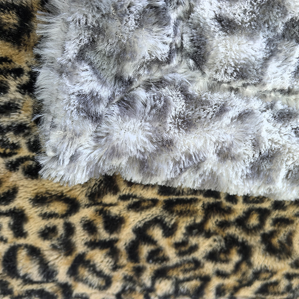 PV fleece faux fur blanket