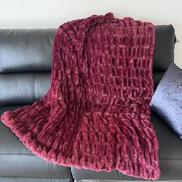 double sided faux fur blankets