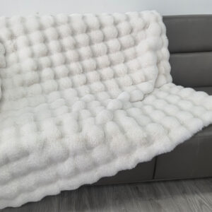 bubble faux fur blanket