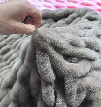 no shedding ruched faux fur blanket