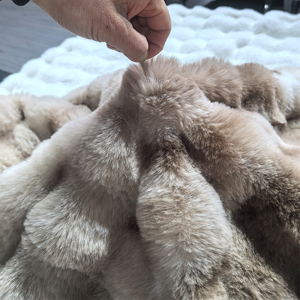 No shedding faux fur blanket