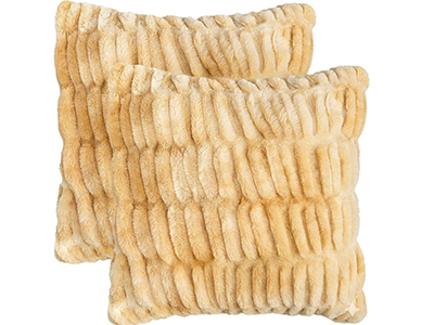 ruched faux fur cushion manufacturer