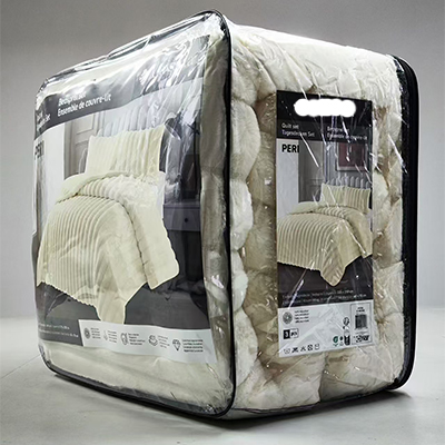 faux fur comforter packaging
