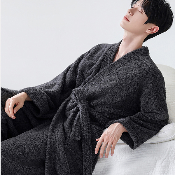 Ecozymat feather yarn robe from China