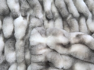 Premium ruched faux fur fabric