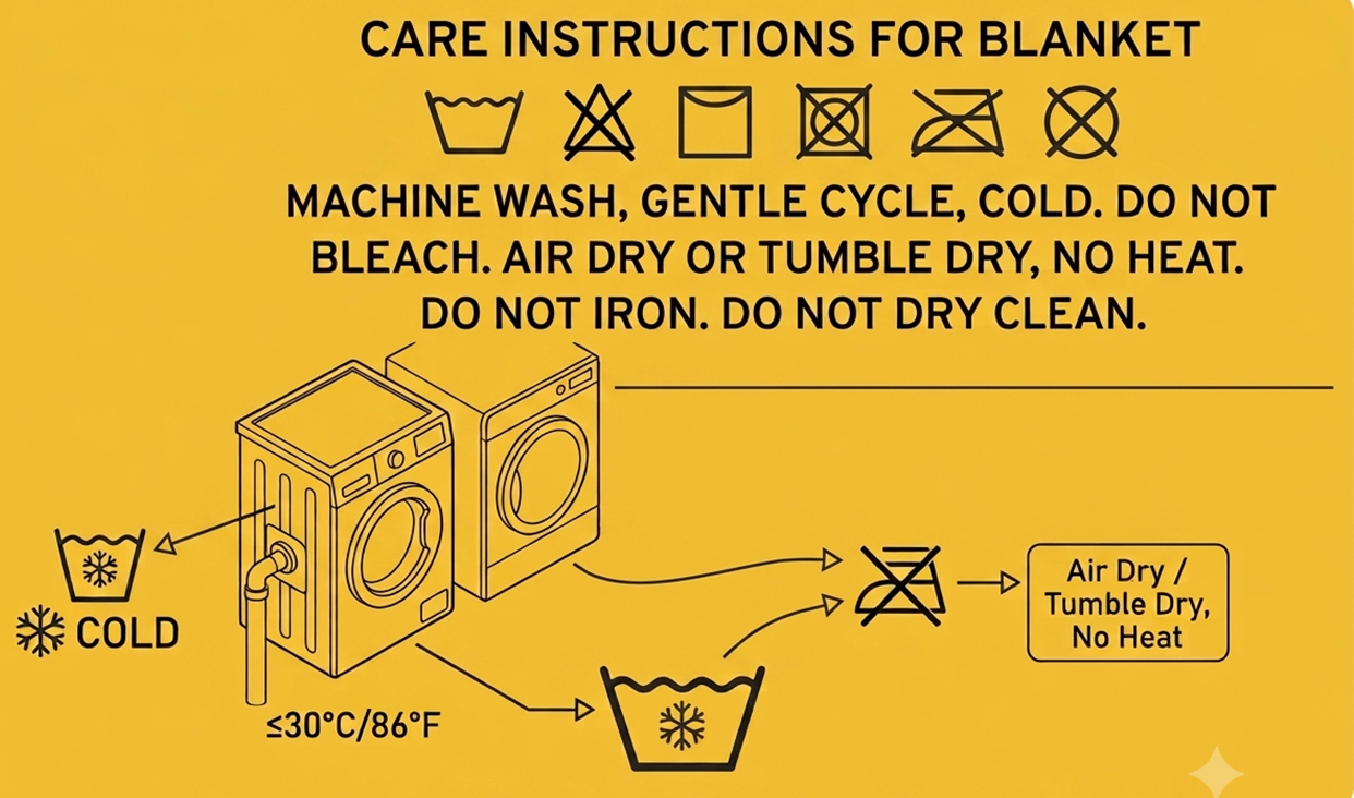 How to wash faux fur blanket in cold water